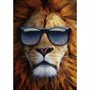 Набор для творчества Роспись по холсту 22х30 см Крутой лев в очках Х-4076 - фото 62785142