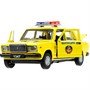 Модель 2107-12SLPOL-YE ВАЗ-2107 ПОЛИЦИЯ длина 12 см желтый Технопарк - фото 62786046