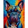 Набор для творчества Алмазная мозаика 30х40см Французкий бульдог АЛМ-0063 - фото 62786301