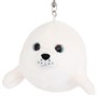 Брелок Морской котик белый 15 см с метал. кольцом OT9011/15 - фото 62788814
