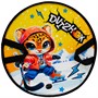 Ледянка мягкая круглая Dvizhok Леопард 45см желтая 80520 - фото 62790957
