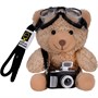 Брелок Мишка с очками и фотоаппаром FG250426034G цвет в ассорт. - фото 62793975