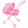 Коляска д/куклы Miss Kapriz MK336-4A Сердечки на розовом в пак. - фото 62794874