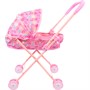 Коляска д/куклы Miss Kapriz MK336-4A Сердечки на розовом в пак. - фото 62794875