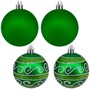 Елочный набор Шары зеленый 4-5-6 см 23шт. в кор. E-48606GN - фото 62795261