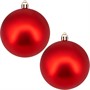 Елочный набор Шары красный 8см, 6шт FG240519098Q - фото 62795299