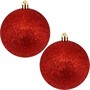 Елочный набор Шары красный 8см, 6шт FG240519098Q - фото 62795300