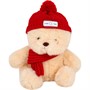 Мишка 20 см в шапке с шарфиком FG250327113C цвет с ассортименте - фото 62795470