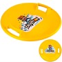 Санки ледянки круглые d54 см Dvizhok "Леопард" желтые ТОПОГАН У1188 - фото 62795772
