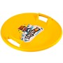 Санки ледянки круглые d54 см Dvizhok "Леопард" желтые ТОПОГАН У1188 - фото 62795775