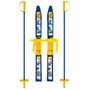 Лыжи детские 66см Олимпик-спорт голубые с палками из стеклопластика в сетке МПЛ 102.00 Dvizhok - фото 62795925