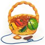 Деревянная шнуровка Корзина с овощами 7928 - фото 62800155