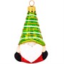 Елочное украшение Веселый бородач 2 красный с зеленым h-9,5 см ФУ-598/2 - фото 62800580
