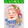 Панно Дед Мороз 34х25см картон FG240519118Q - фото 62800615