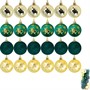 Ел.набор Шары зеленый, золотой 24 шт 5см FG250327347C - фото 62800858
