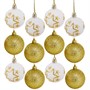 Ел.набор Шары бело-золотой 24 шт 5см FG250327349C - фото 62800886