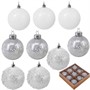Ел.набор Шары серебро 8см 9 шт FG250327380C - фото 62800887