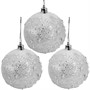 Ел.набор Шары серебро 8см 9 шт FG250327380C - фото 62800891