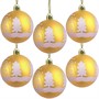 Ел.набор Шары золото 6см 6 шт FG250327431C-3 - фото 62800894
