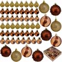 Ел.набор Шары золотой, коричневый 58 шт 3-6см FG250327575C - фото 62800903