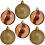 Ел.набор Шары золотой, коричневый 58 шт 3-6см FG250327575C - фото 62800906