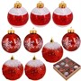 Ел.набор Шары красный 8см 9 шт FG250327379C - фото 62800916