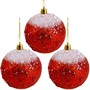 Ел.набор Шары красный 8см 9 шт FG250327379C - фото 62800919