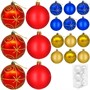 Елочный набор Шары 8см, 6 шт EL-885907-8 цв. в асс. - фото 62801032