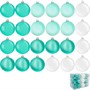 Елочный набор Шары белый, бирюза 7см, 24 шт SYQA-0123016 - фото 62801115