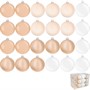 Елочный набор Шары белый, беж 7см, 24 шт SYQA-0123019 - фото 62801117