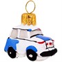 Елочное украшение Полицейская машина мини серия ВС h-4 см ФУП-1897/19 - фото 62801166