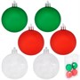 Елочный набор Шары белый, красный, зеленый 7см 6шт. в кор. FG240519080Q - фото 62801282