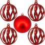 Елочный набор Шары красный 6см, 16шт FG240519135Q - фото 62801338