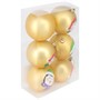 Ел.набор Шары золото 8см 6 шт FG250327410C-1 - фото 62801635
