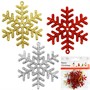 Елочное украшение Снежинки FG250327522C - фото 62801828