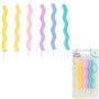 Свечи для торта Волна Пастель 10см 6шт - фото 62806694
