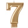 Свеча-цифра "7" Золотая 8 см 1502-2840 - фото 62806948