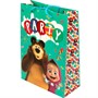 Пакет Чудо праздник глянцевый Маша и Медведь ml, 22*31*10 см 371826 - фото 62807462