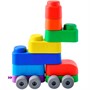 Конструктор Мягкие кирпичики plus.Веселый транспорт 21 дет+колесики 04033 - фото 62809390
