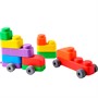 Конструктор Мягкие кирпичики plus.Веселый транспорт 21 дет+колесики 04033 - фото 62809391
