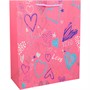 Пакет 18х23х10см сердца Love 141V-924 - фото 62811752