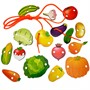 Деревянная шнуровка Шнуровка Бусы Овощи 13 деталей Ш-06 - фото 62812767