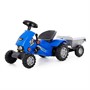Каталка трактор с педалями Turbo-2 синяя с полуприцепом 84651 П-Е /1/ - фото 62813083