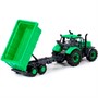 Трактор "Прогресс" с прицепом инерционный зеленый в коробке 91284 П-Е /8/ - фото 62813279