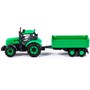 Трактор "Прогресс" с бортовым прицепом инерционный зеленый в коробке 912603 П-Е /8/ - фото 62813283
