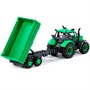 Трактор "Прогресс" с бортовым прицепом инерционный зеленый в коробке 912603 П-Е /8/ - фото 62813284