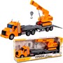 Автомобиль тягач Профи-трейлер инерц. со светом и звуком+гусеничный кран 84009 П-Е /4/ - фото 62814020