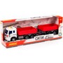 Автомобиль Сити бортовой с прицепом инерционный со светом и звуком красный в коробке 93110 П-Е /4/ - фото 62815316