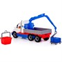 Автомобиль Майк кран с манипулятором (бело-синий) (в сеточке) 94308 П-Е - фото 62815399