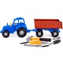 Трактор Алтай синий с прицепом №1 + набор инструментов 8 элементов (в сеточке) 02246 П-Е /4/ - фото 62816196